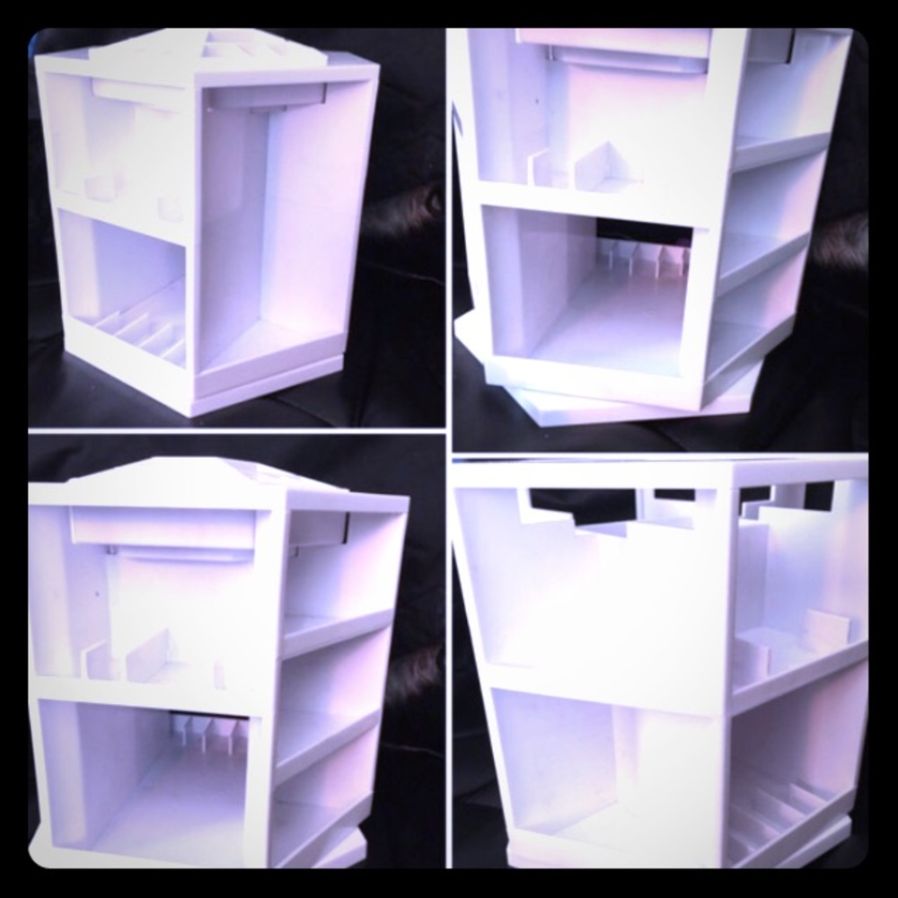 Lori Grenier - Table top spinning organizer.